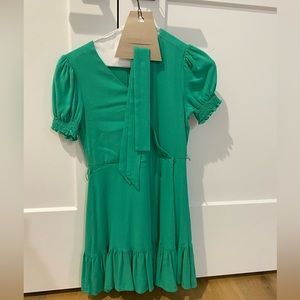 GB Girls Dress, Emerald Green, Size Medium